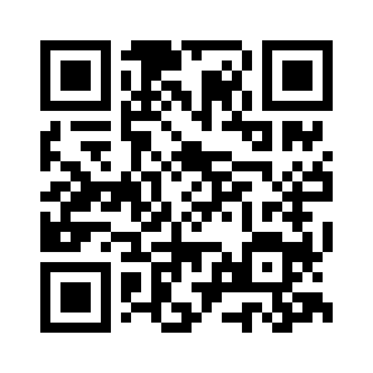 Classic black QR code generated by Foldout QR Code Generator